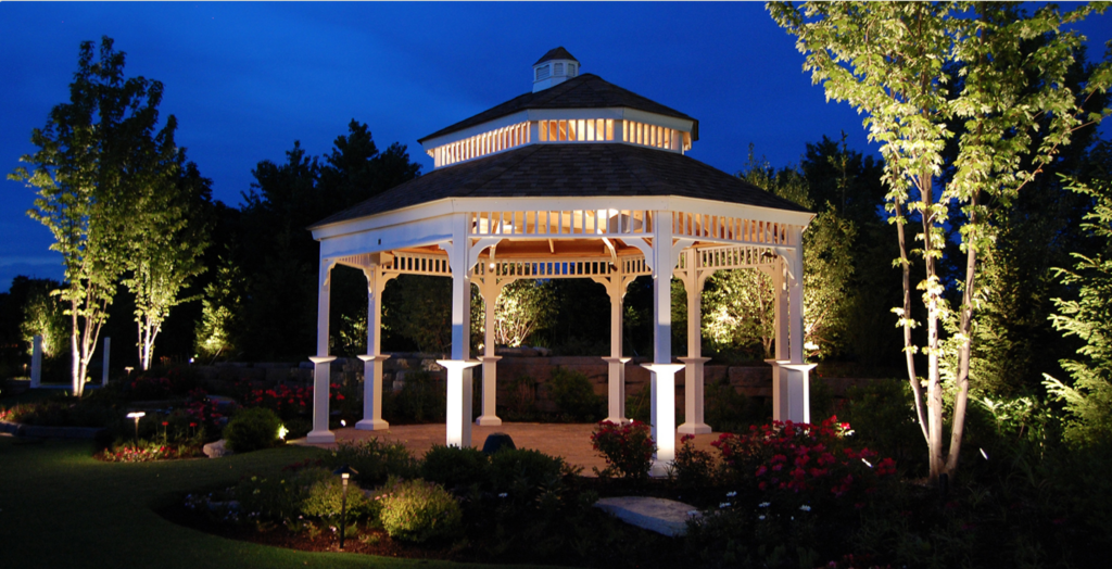 Lake Minnetonka area automated outdoor lighting and uplighting systems